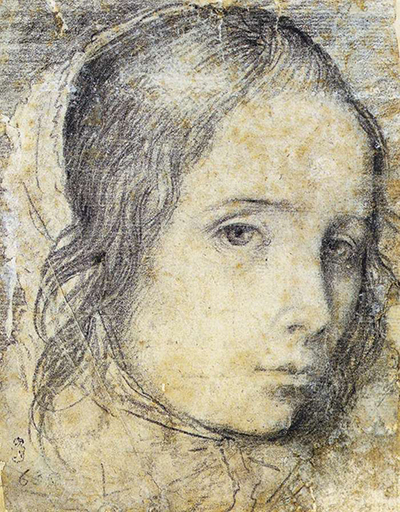 Head of a Young Woman Diego Velazquez